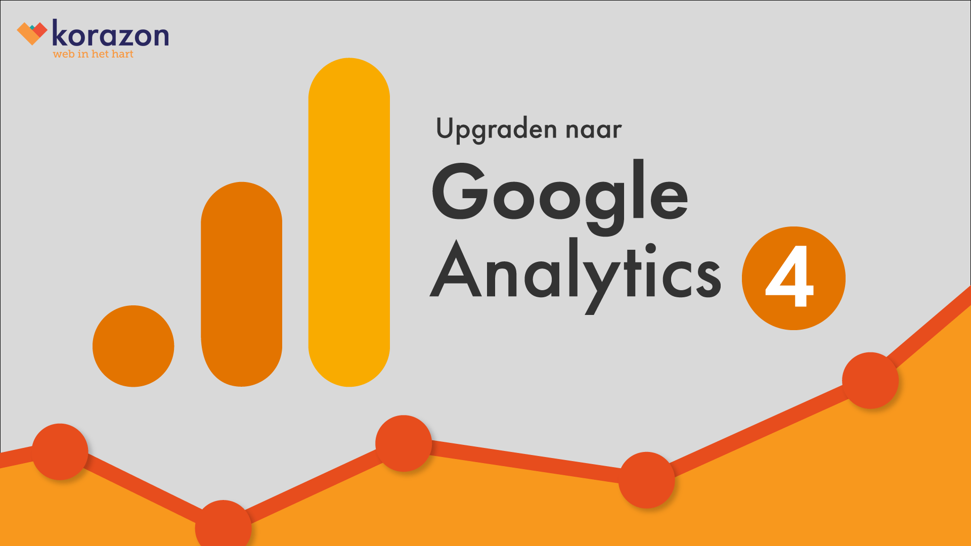 Google Analytics 4 logo met gestileerde grafiek